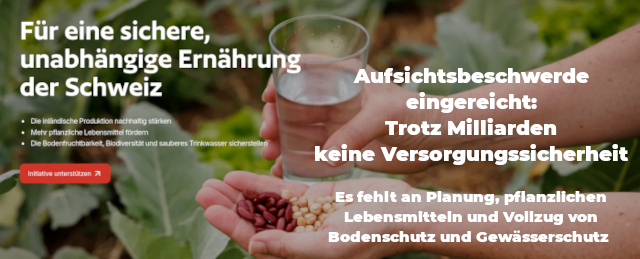 Für eine sichere Ernährung in der Schweiz