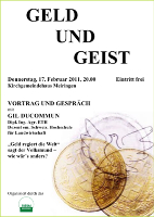 Flyer Geld und Geist